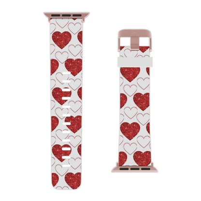  Glitter Heart Bliss Apple Watch Band - BOGO Cases