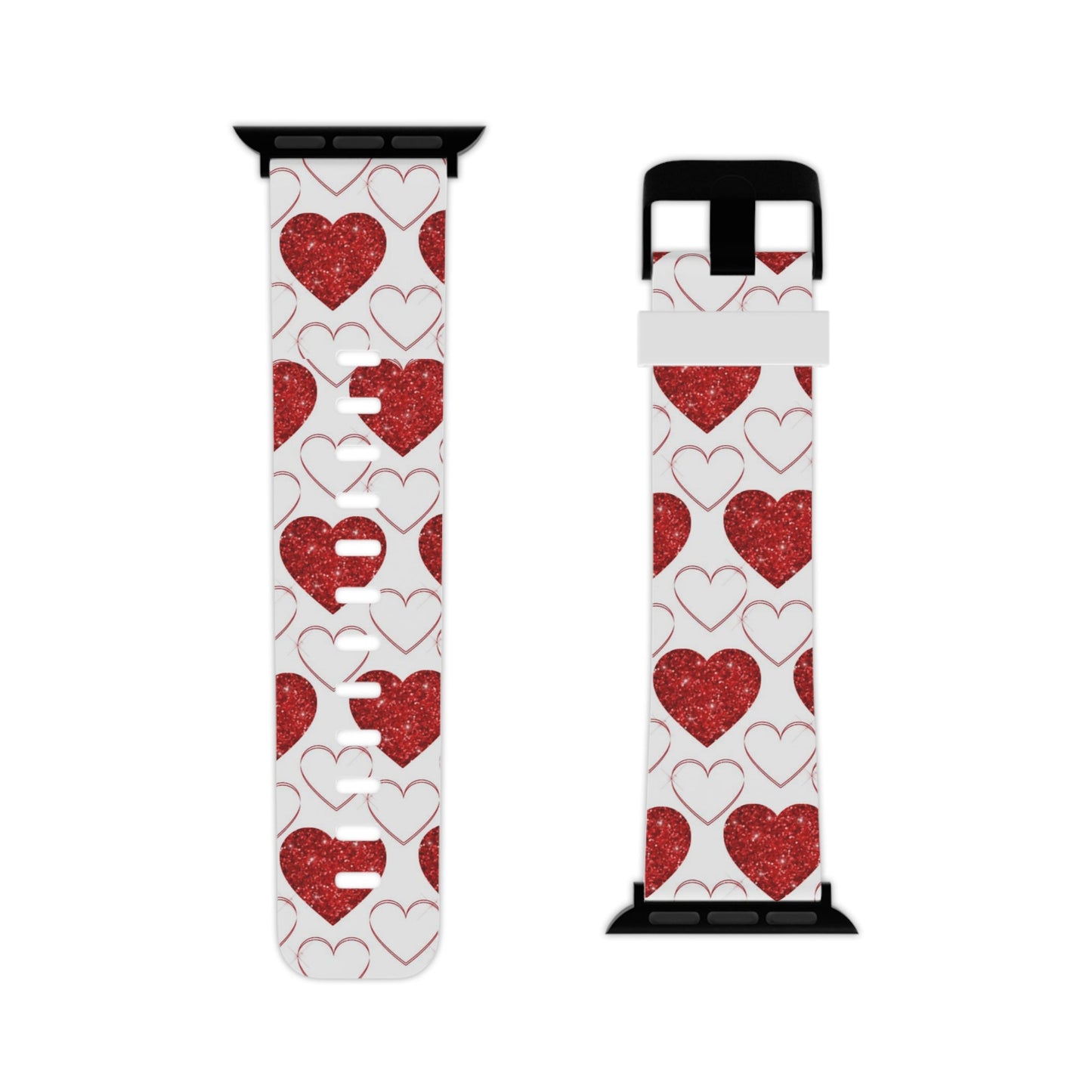  Glitter Heart Bliss Apple Watch Band - BOGO Cases