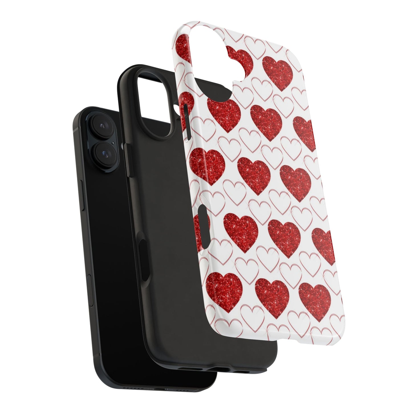 Glitter Heart Bliss - iPhone Series Case - BOGO Cases