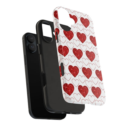 Glitter Heart Bliss - iPhone Series Case - BOGO Cases