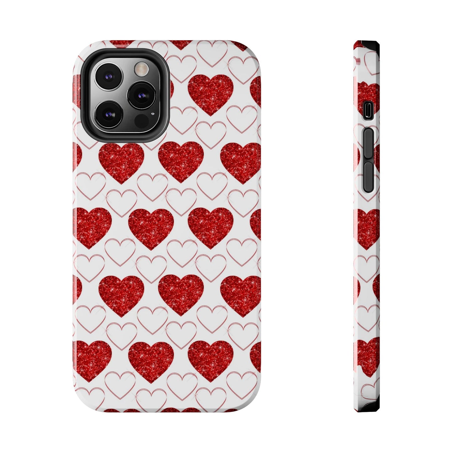 Glitter Heart Bliss - iPhone Series Case - BOGO Cases