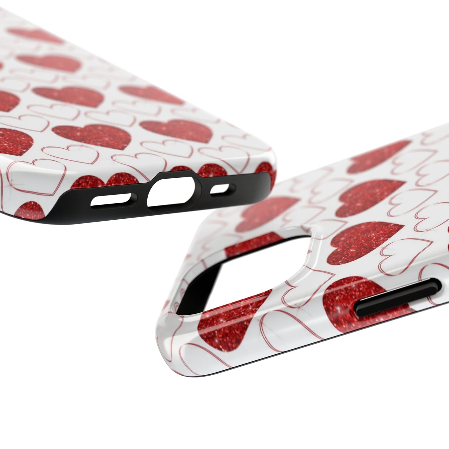 Glitter Heart Bliss - iPhone Series Case - BOGO Cases