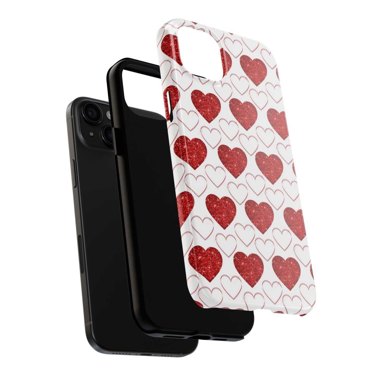Glitter Heart Bliss - iPhone Series Case - BOGO Cases