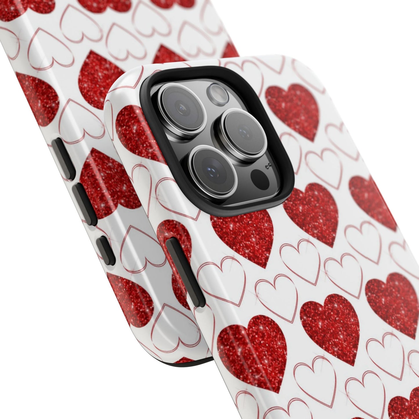 Glitter Heart Bliss - iPhone Series Case - BOGO Cases