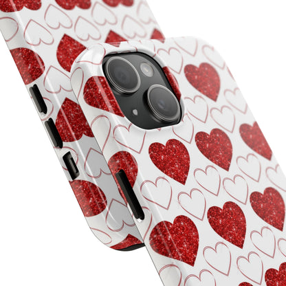 Glitter Heart Bliss - iPhone Series Case - BOGO Cases