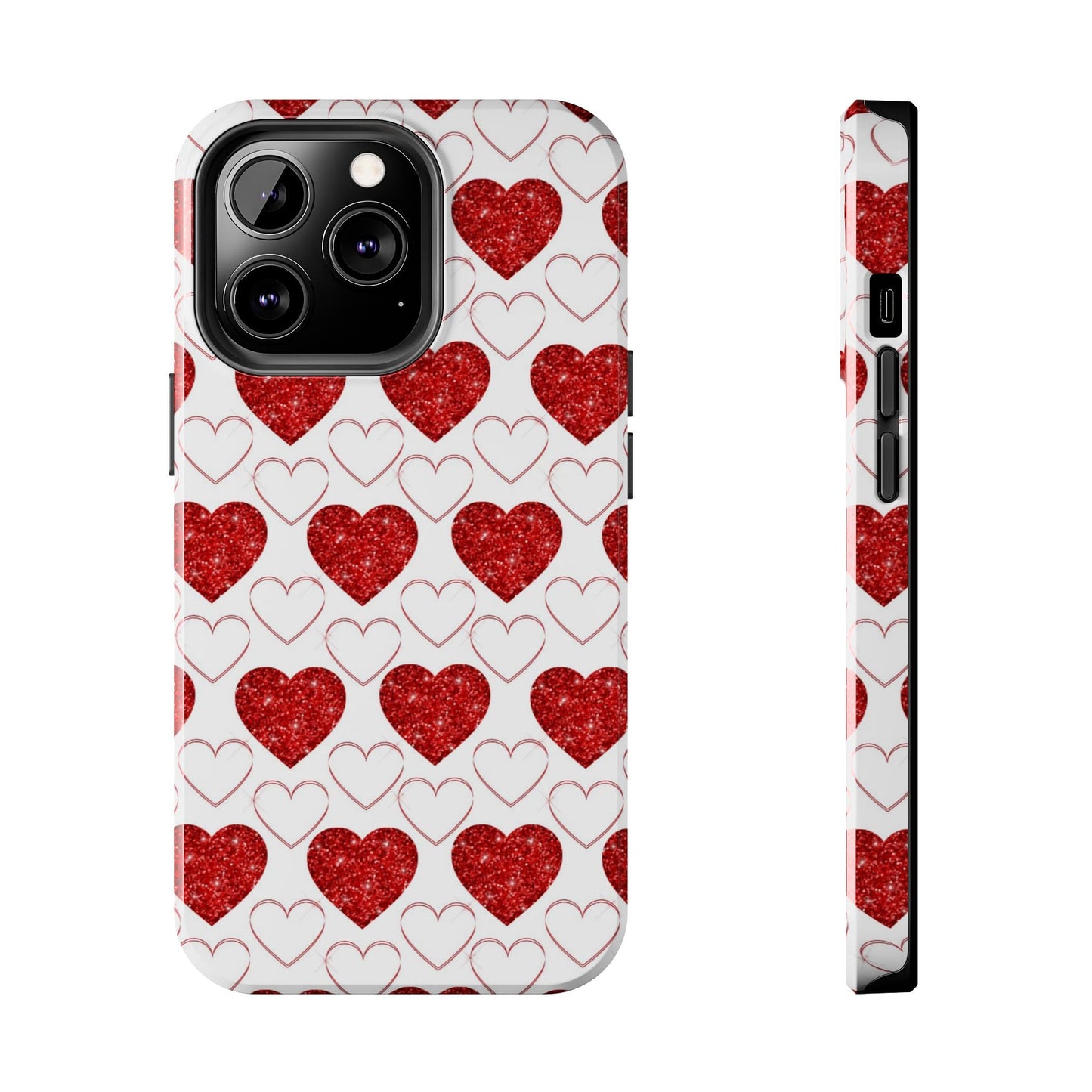 Glitter Heart Bliss - iPhone Series Case - BOGO Cases