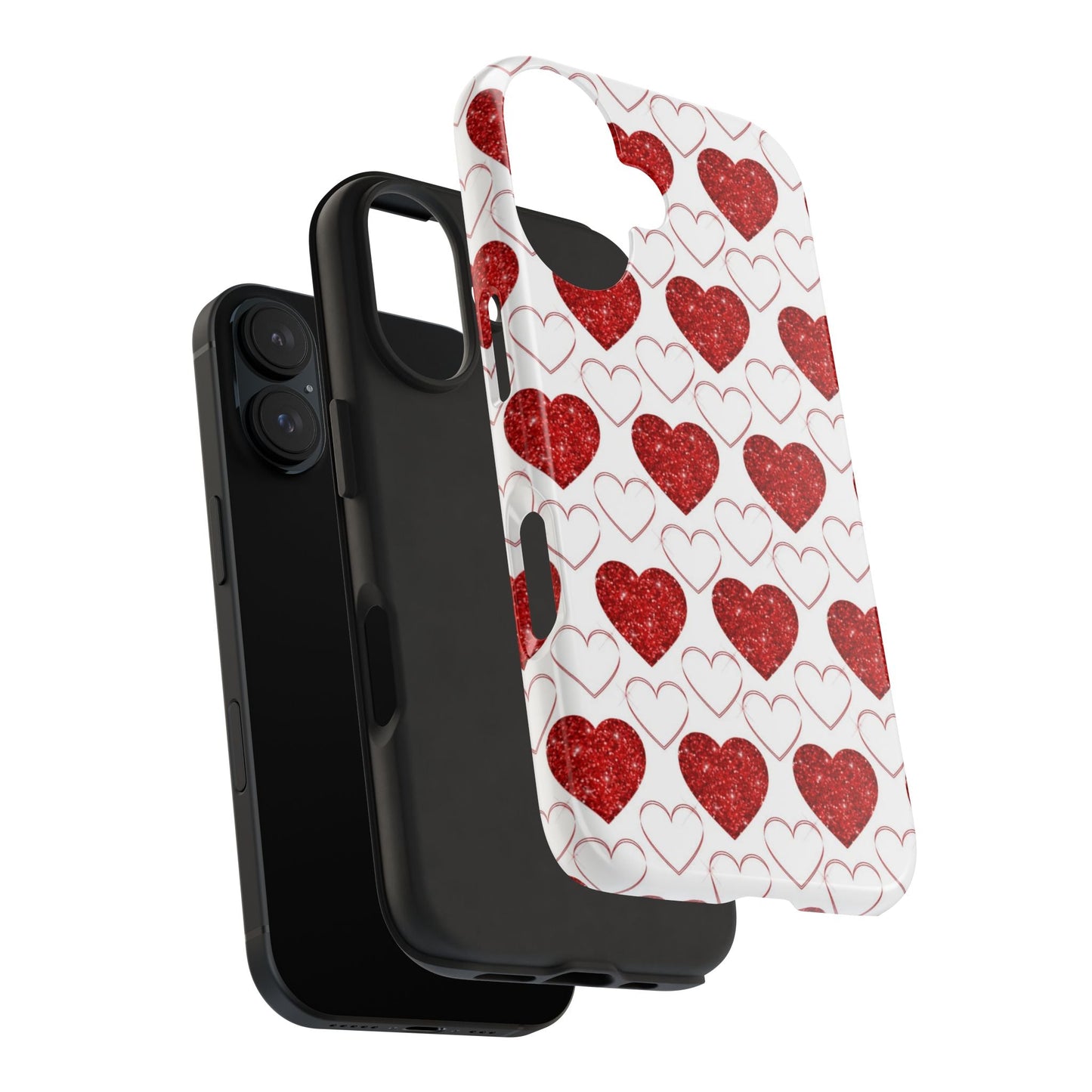 Glitter Heart Bliss - iPhone Series Case - BOGO Cases