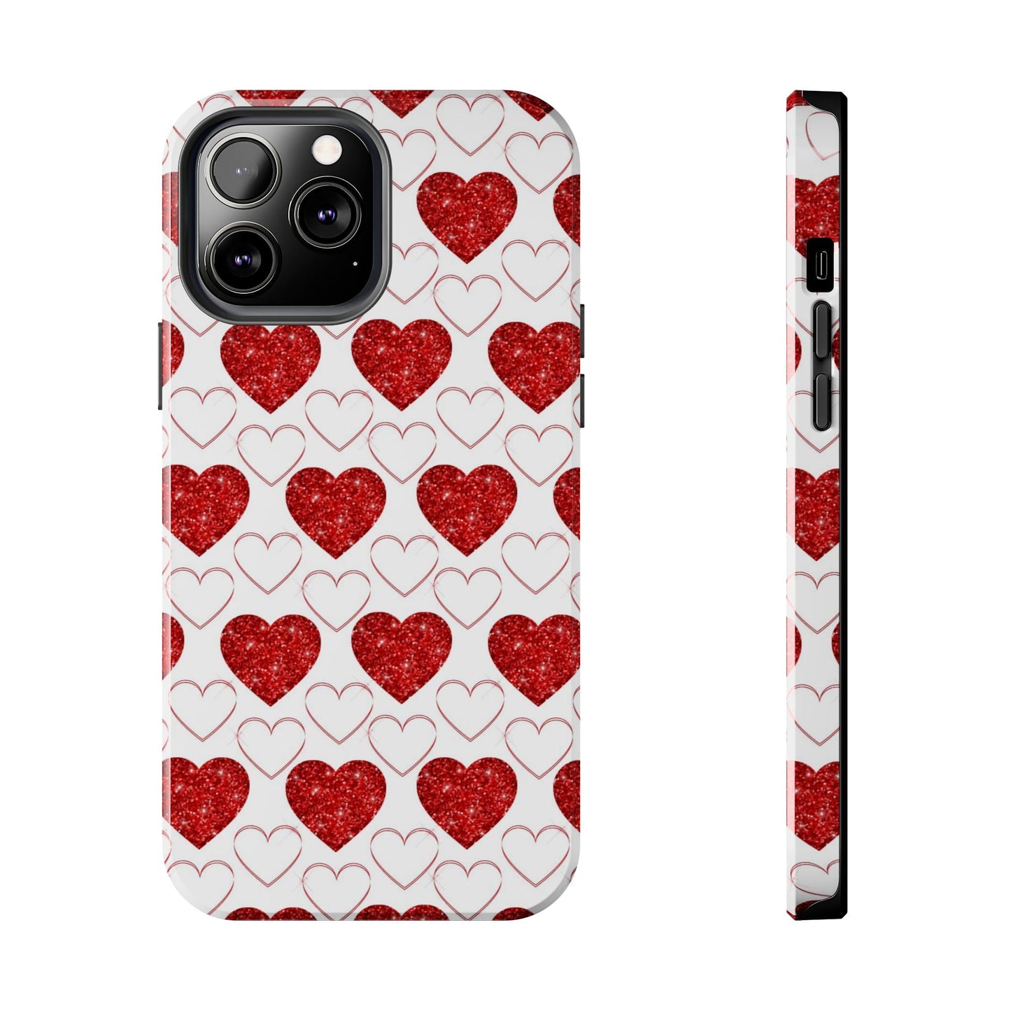 Glitter Heart Bliss - iPhone Series Case - BOGO Cases