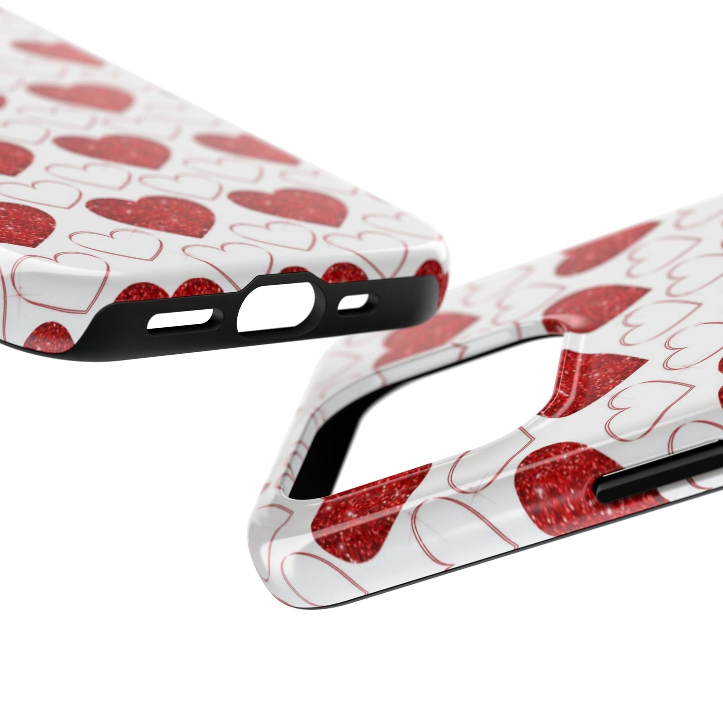 Glitter Heart Bliss - iPhone Series Case - BOGO Cases