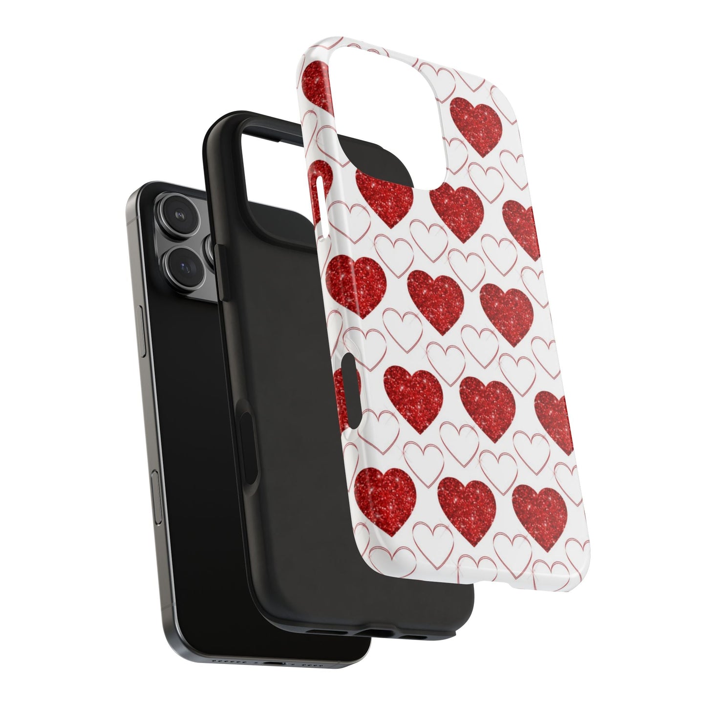 Glitter Heart Bliss - iPhone Series Case - BOGO Cases