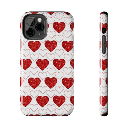 Glitter Heart Bliss - iPhone Series Case - BOGO Cases