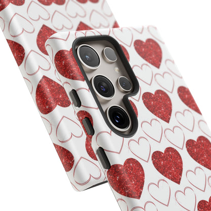 Glitter Heart Bliss - Samsung Galaxy Case - BOGO Cases