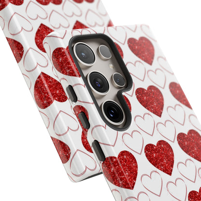 Glitter Heart Bliss - Samsung Galaxy Case - BOGO Cases