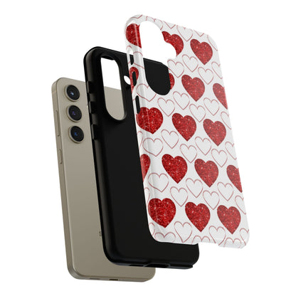 Glitter Heart Bliss - Samsung Galaxy Case - BOGO Cases