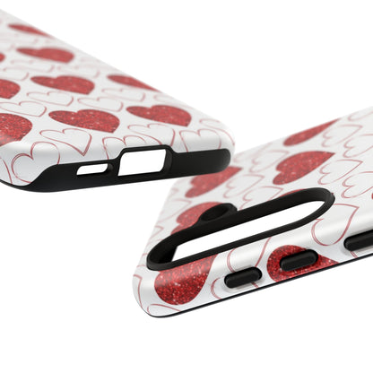 Glitter Heart Bliss - Samsung Galaxy Case - BOGO Cases