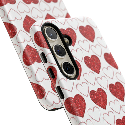 Glitter Heart Bliss - Samsung Galaxy Case - BOGO Cases