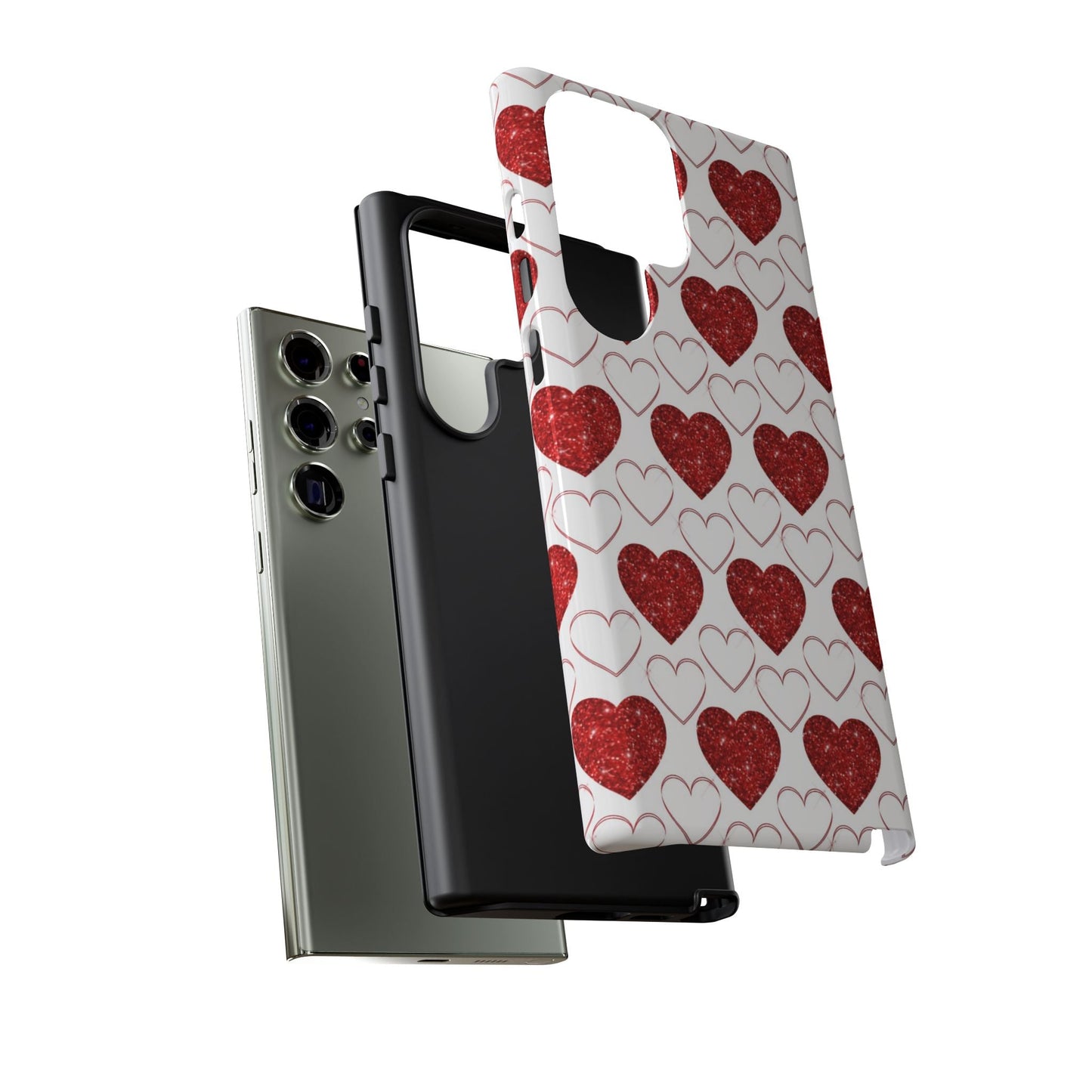 Glitter Heart Bliss - Samsung Galaxy Case - BOGO Cases