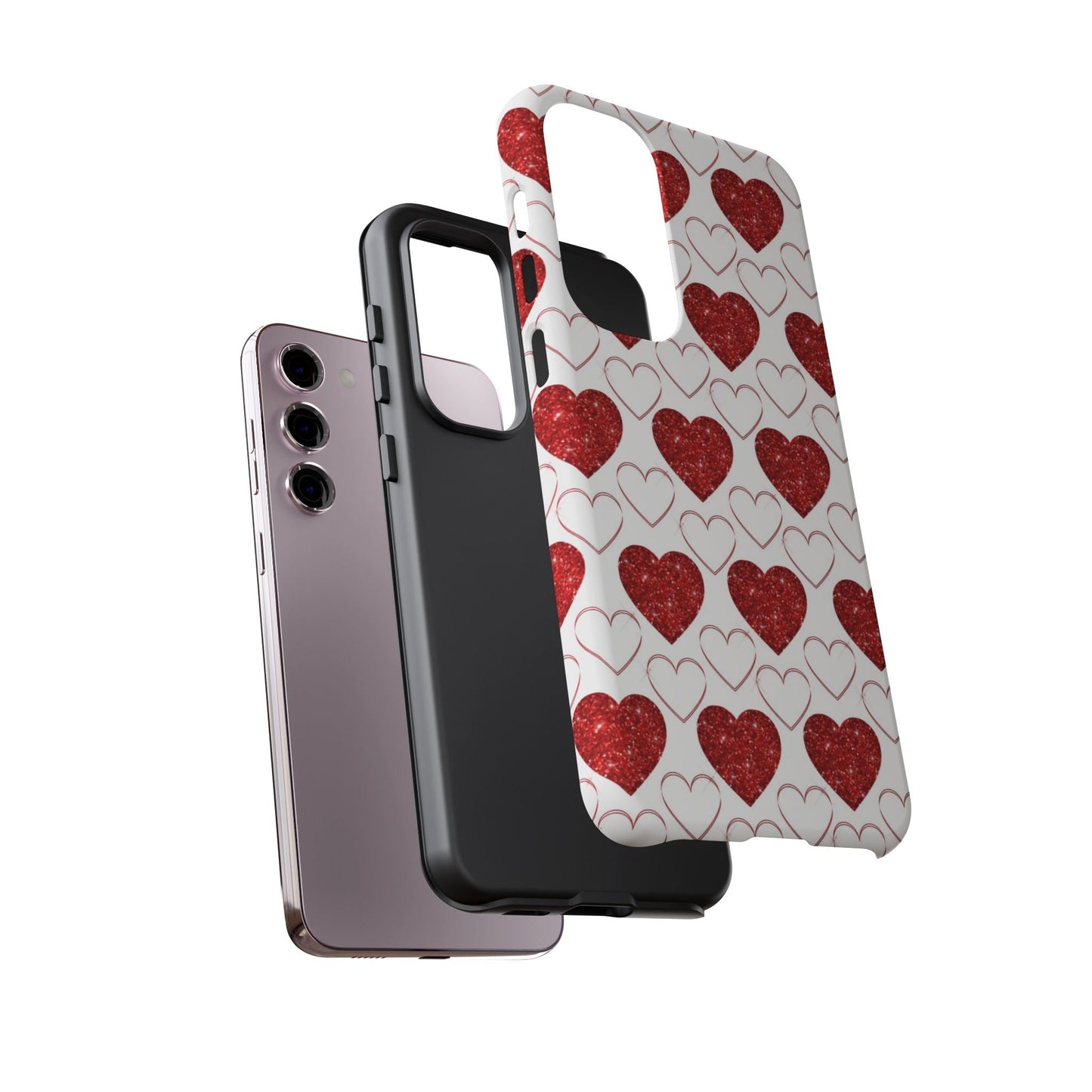 Glitter Heart Bliss - Samsung Galaxy Case - BOGO Cases