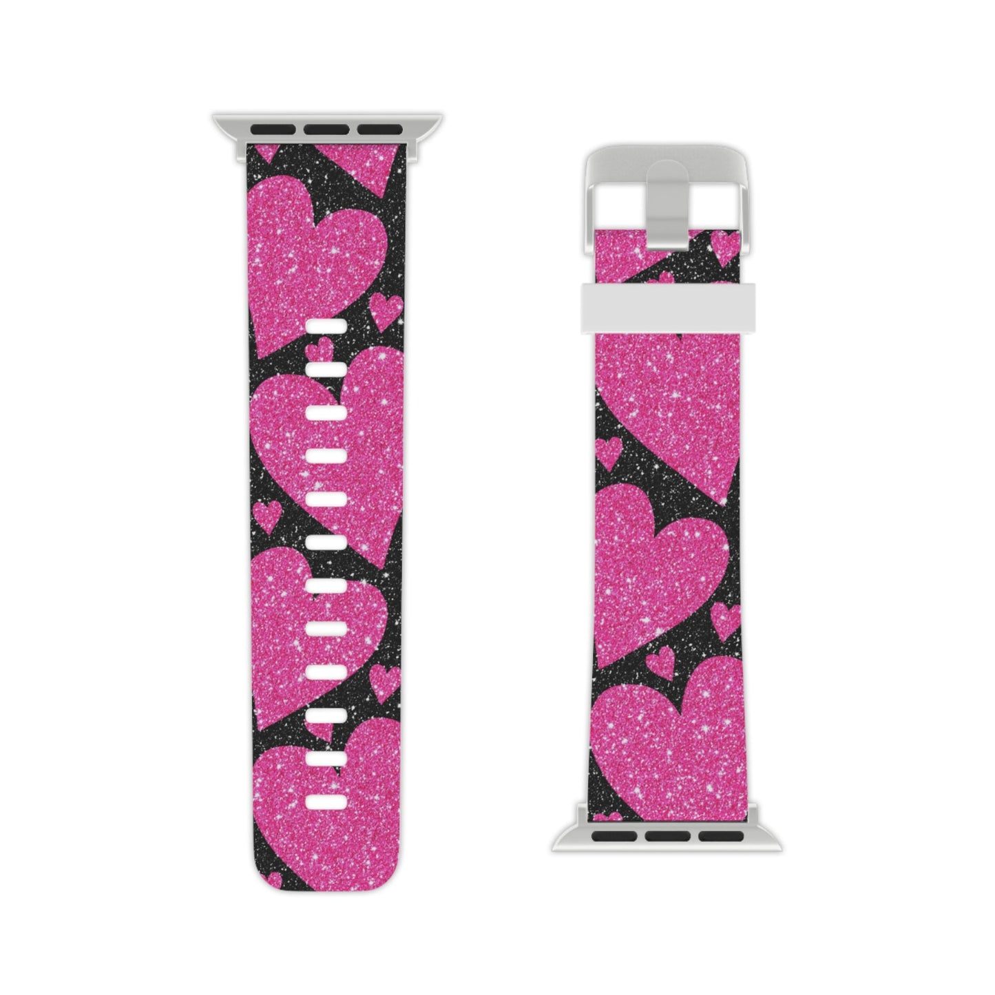 Glitter Hearts  Apple Watch Band - BOGO Cases