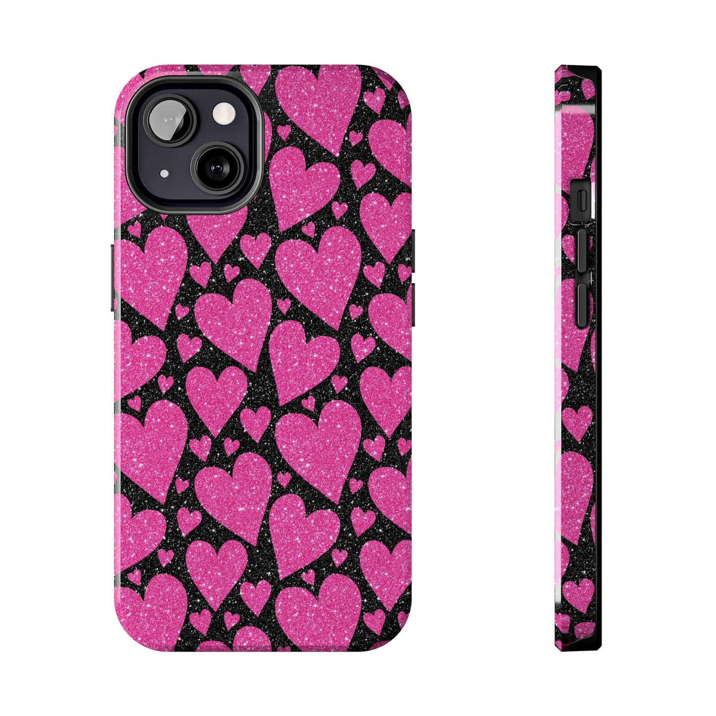 Glitter Hearts iPhone Case - BOGO Cases