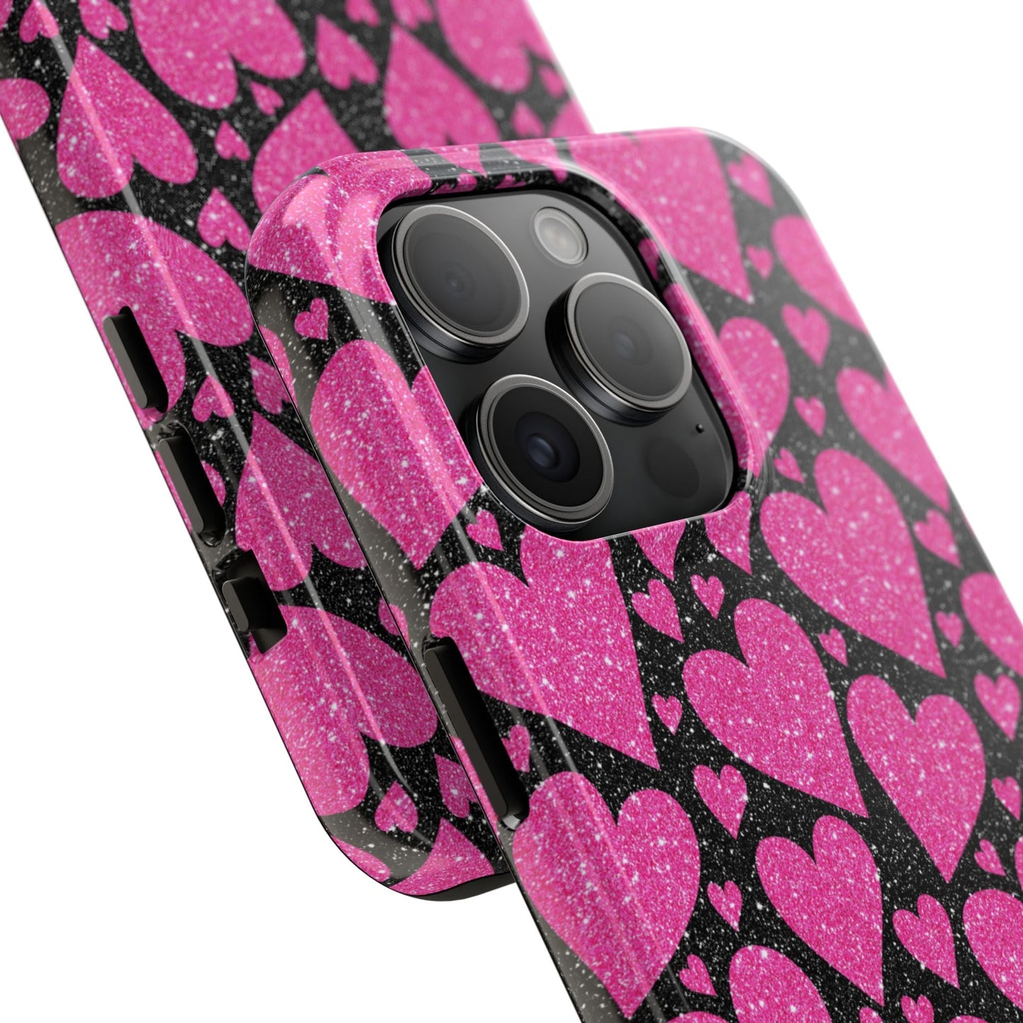 Glitter Hearts iPhone Case - BOGO Cases