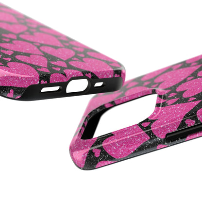 Glitter Hearts iPhone Case - BOGO Cases