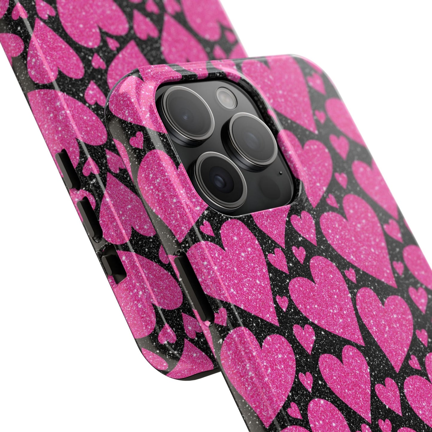 Glitter Hearts iPhone Case - BOGO Cases