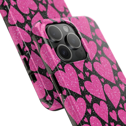 Glitter Hearts iPhone Case - BOGO Cases