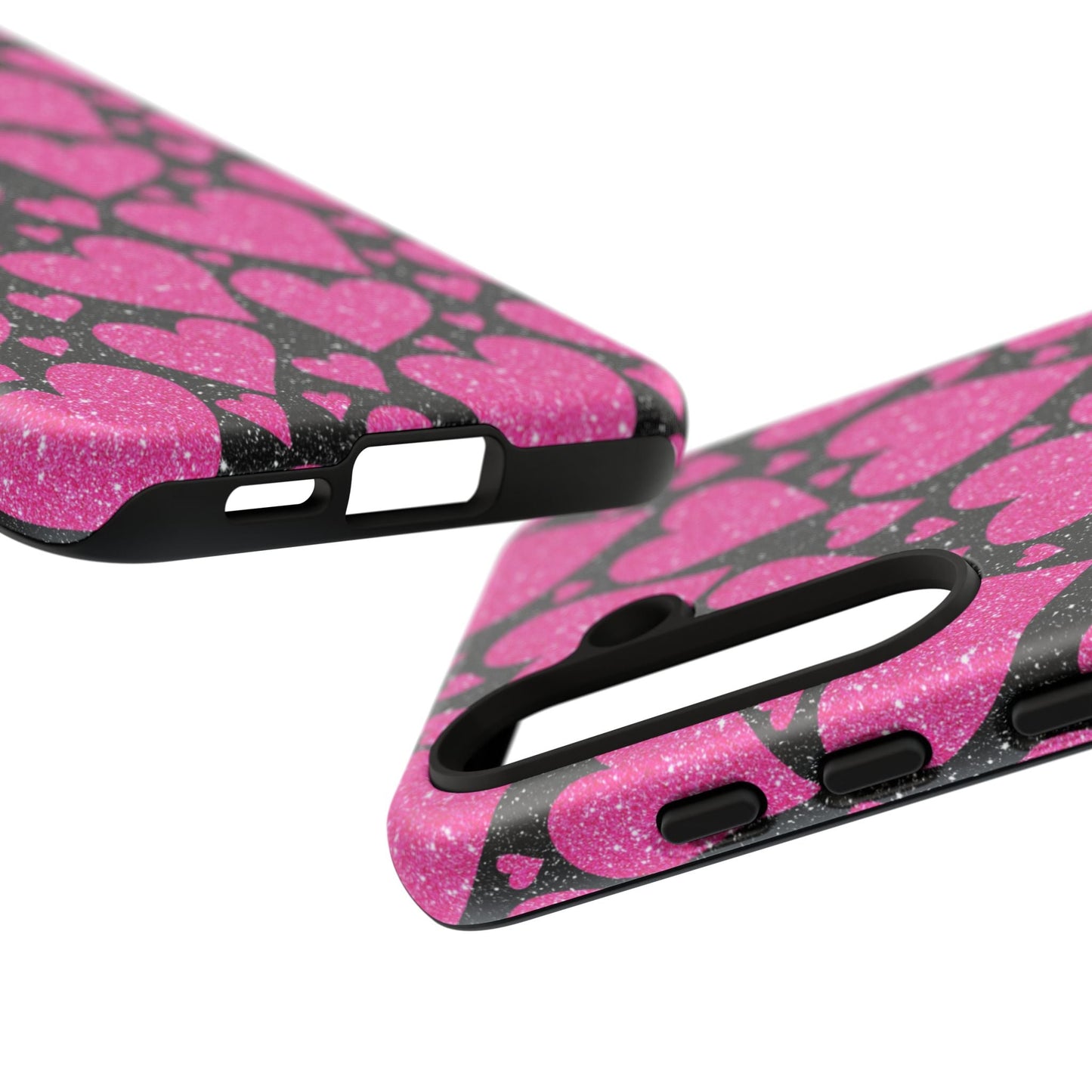 Glitter Hearts Samsung Galaxy Case - BOGO Cases