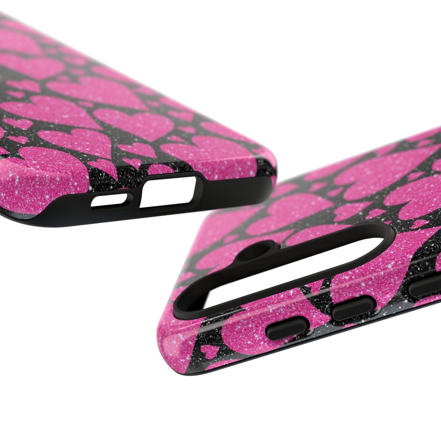 Glitter Hearts Samsung Galaxy Case - BOGO Cases