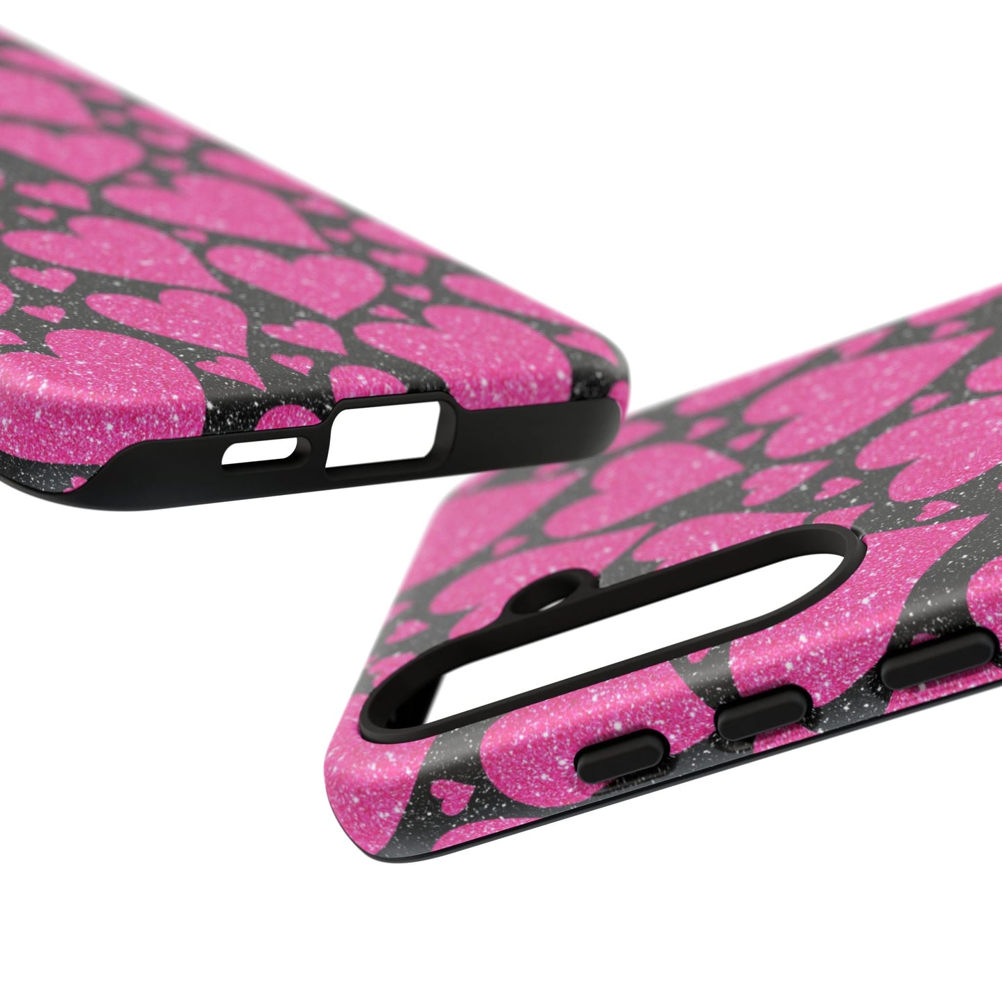 Glitter Hearts Samsung Galaxy Case - BOGO Cases