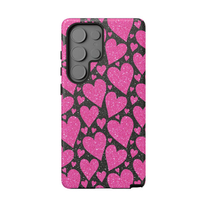 Glitter Hearts Samsung Galaxy Case - BOGO Cases