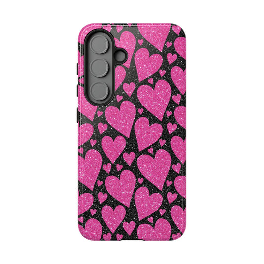 Glitter Hearts Samsung Galaxy Case - BOGO Cases