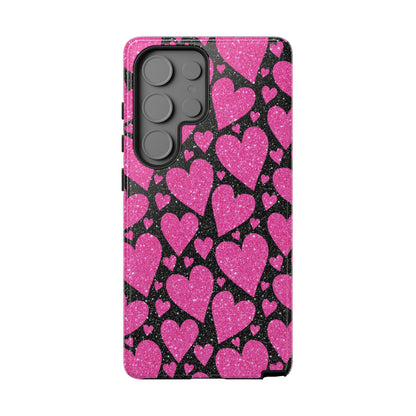 Glitter Hearts Samsung Galaxy Case - BOGO Cases