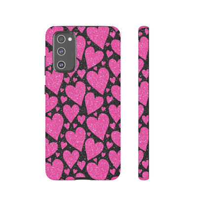 Glitter Hearts Samsung Galaxy Case - BOGO Cases
