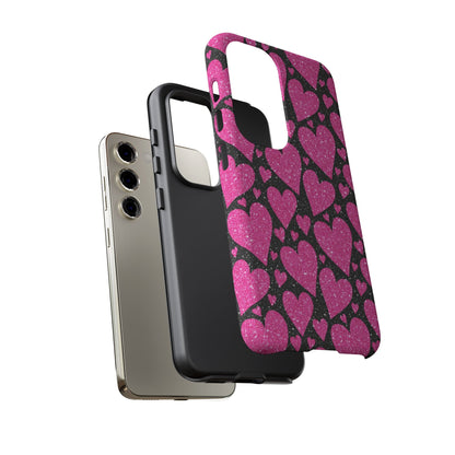 Glitter Hearts Samsung Galaxy Case - BOGO Cases