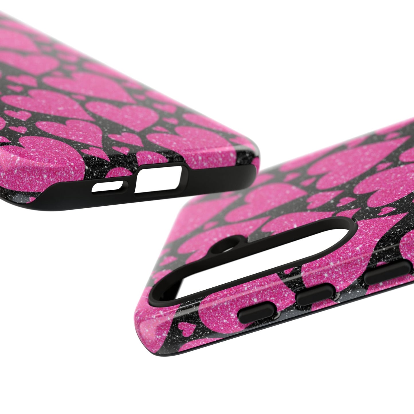 Glitter Hearts Samsung Galaxy Case - BOGO Cases