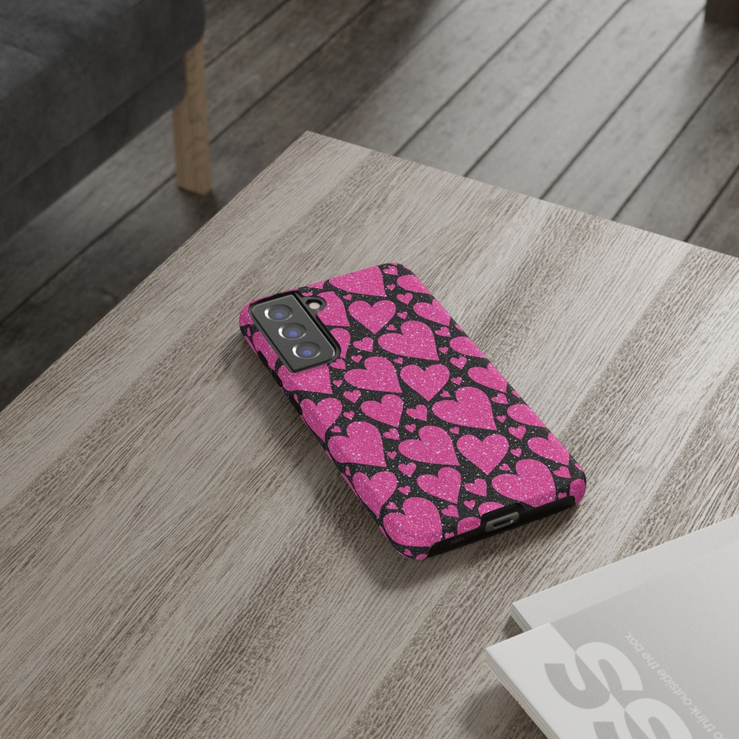 Glitter Hearts Samsung Galaxy Case - BOGO Cases