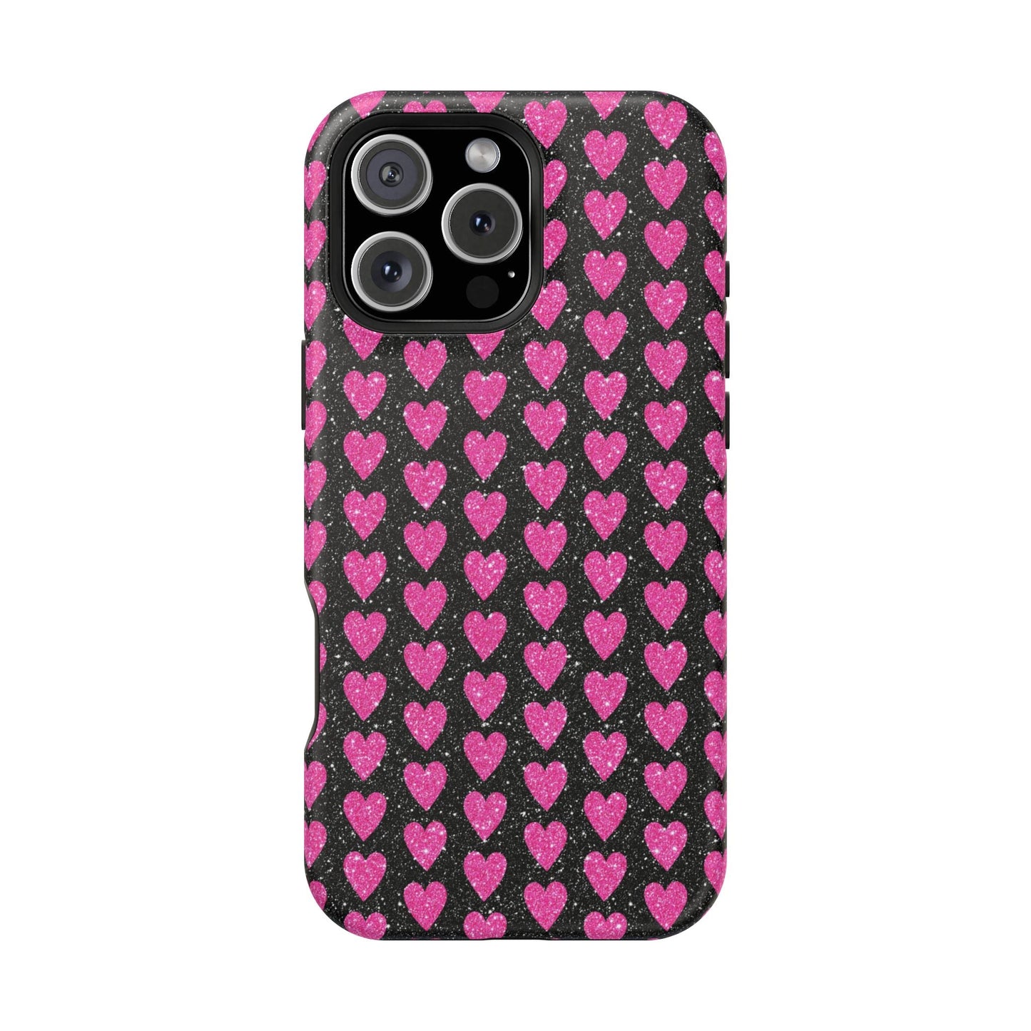 Glitter Pink Hearts MagSafe Case - BOGO Cases