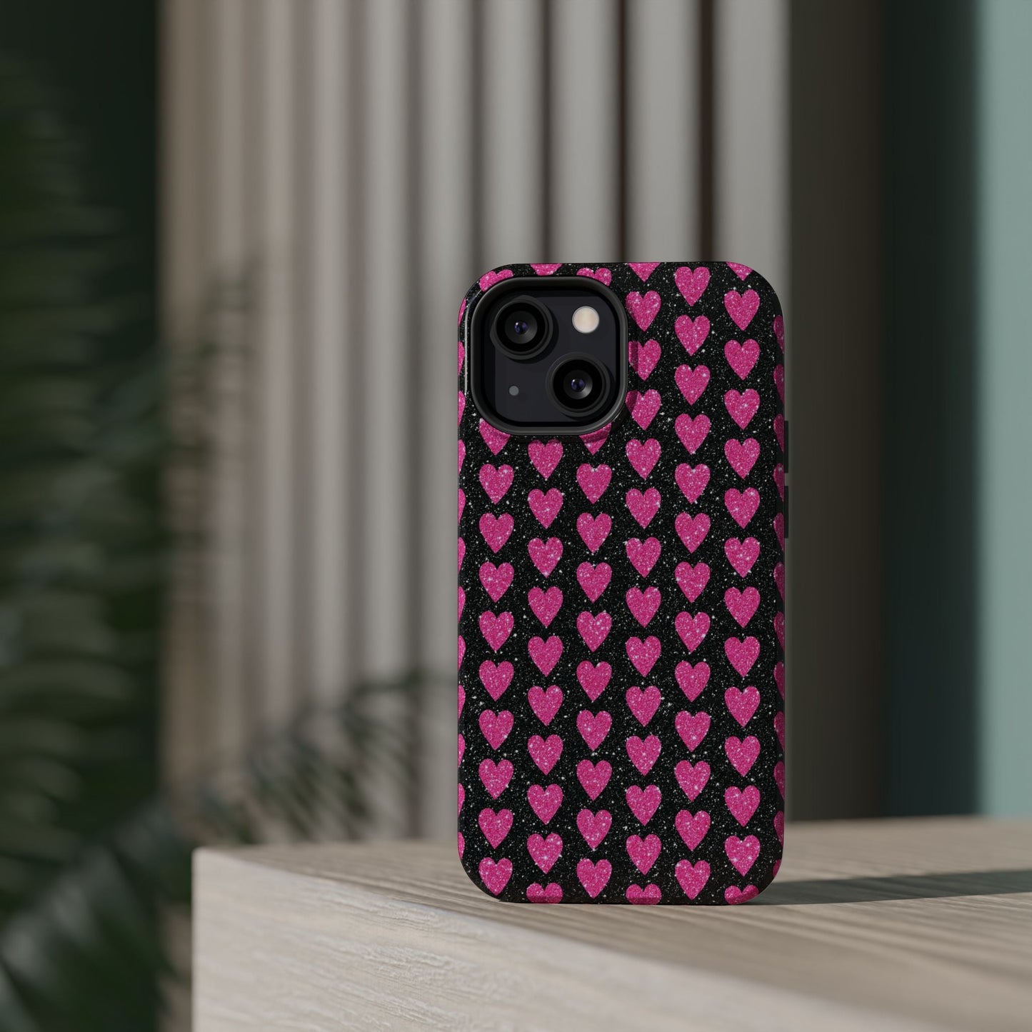 Glitter Pink Hearts MagSafe Case - BOGO Cases