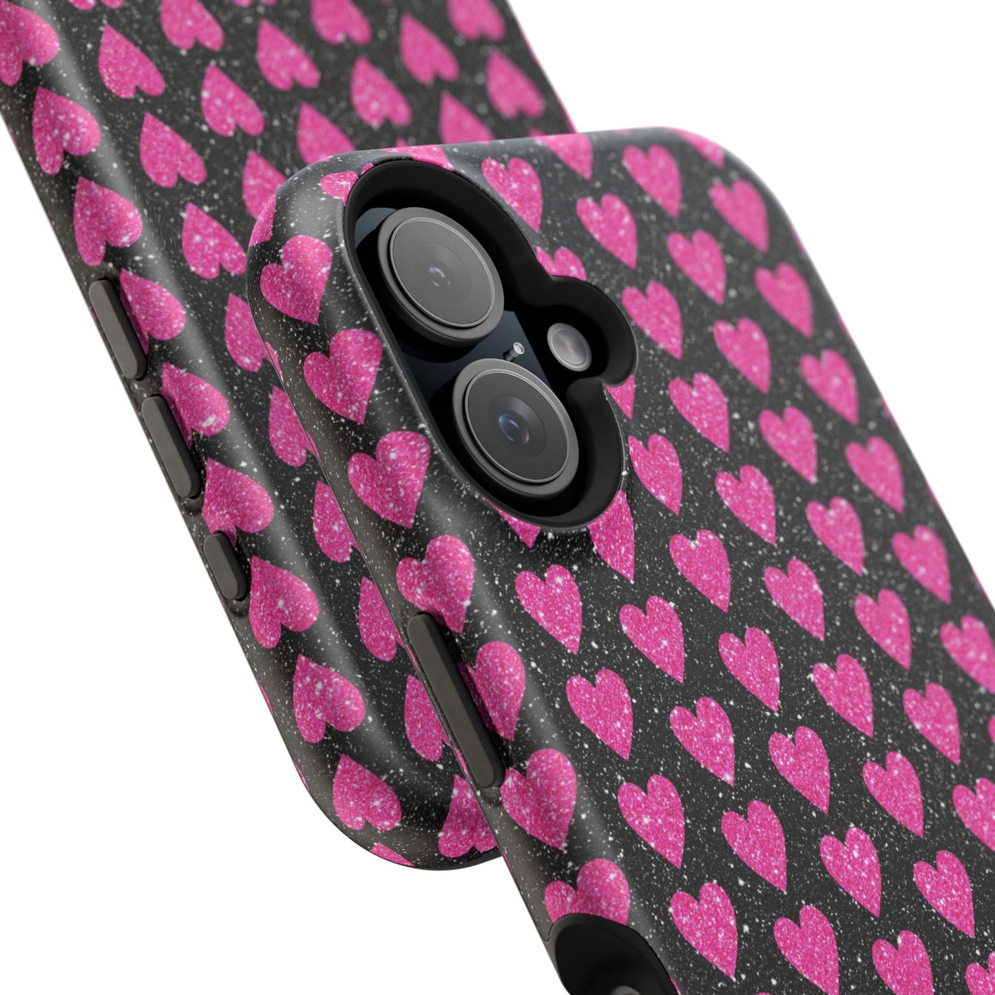 Glitter Pink Hearts MagSafe Case - BOGO Cases