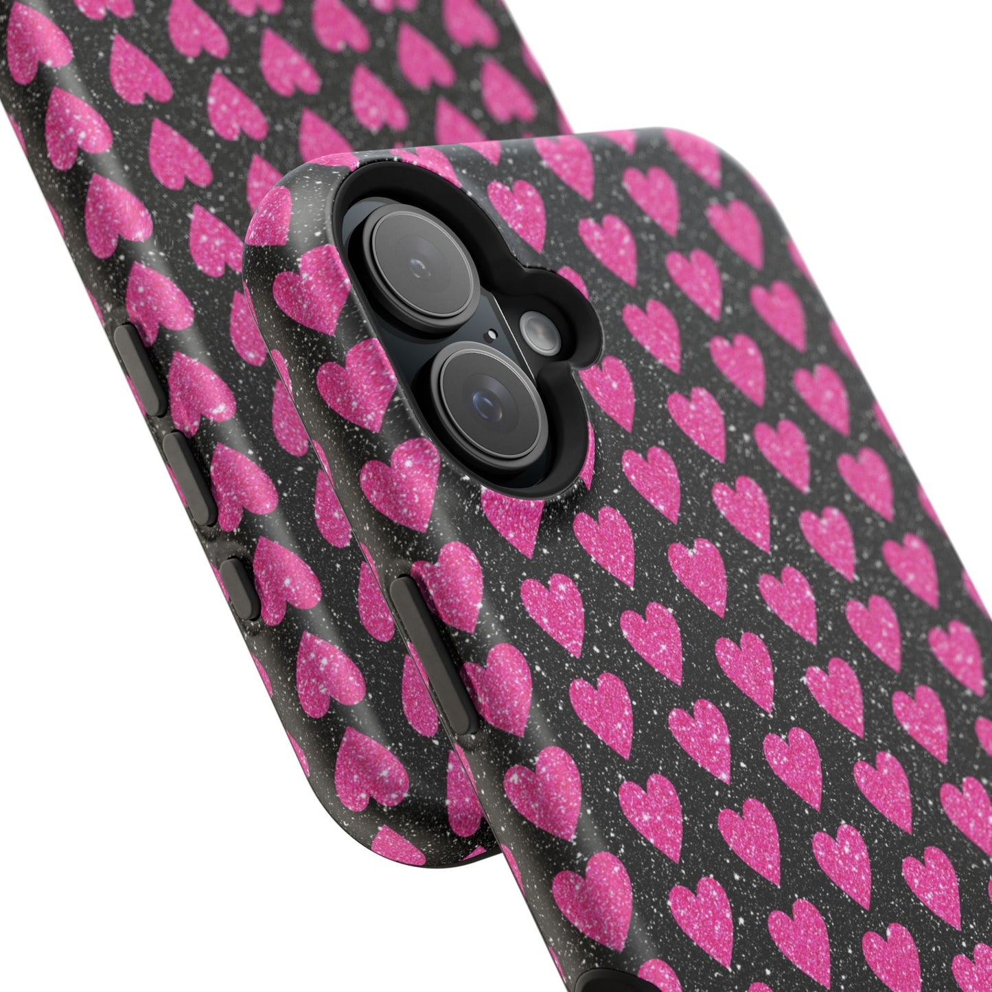 Glitter Pink Hearts MagSafe Case - BOGO Cases