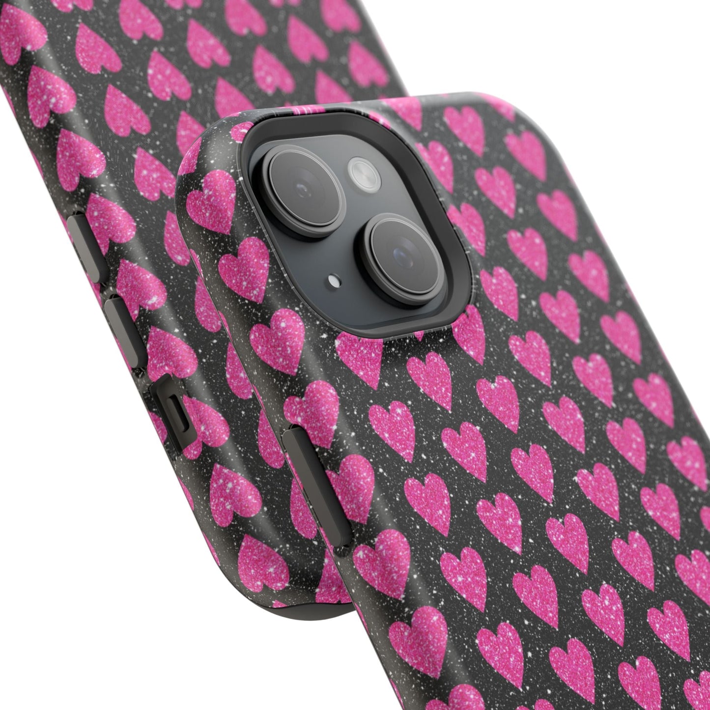 Glitter Pink Hearts MagSafe Case - BOGO Cases