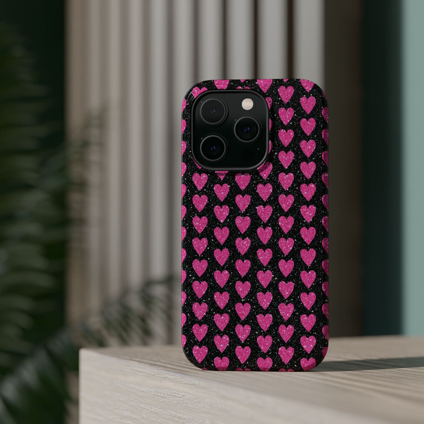 Glitter Pink Hearts MagSafe Case - BOGO Cases