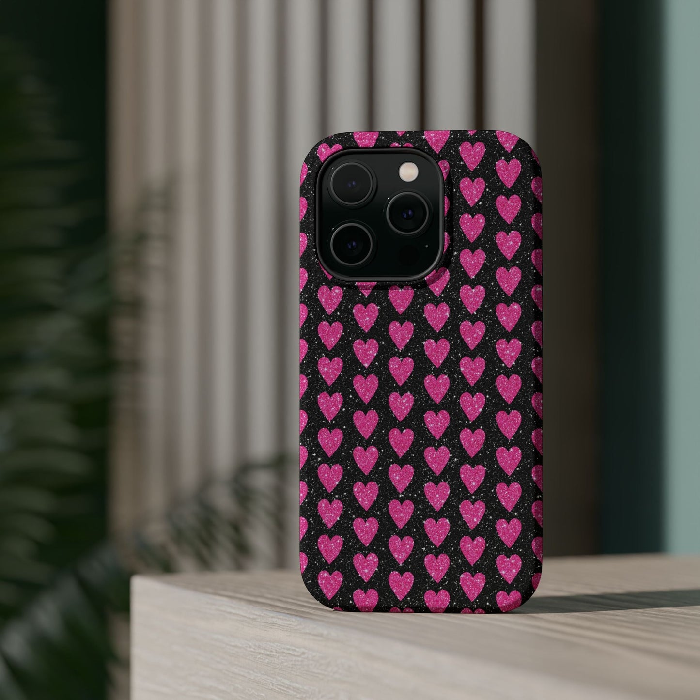 Glitter Pink Hearts MagSafe Case - BOGO Cases