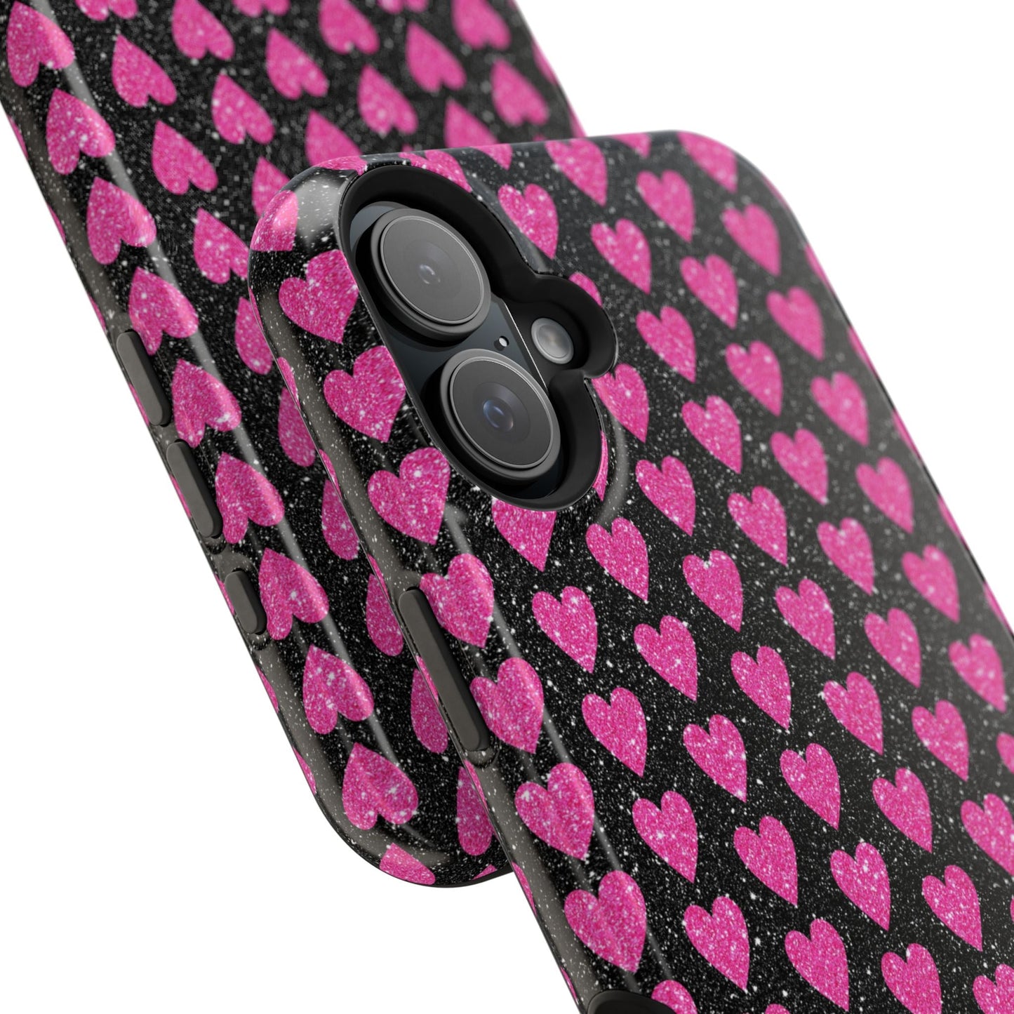 Glitter Pink Hearts MagSafe Case - BOGO Cases