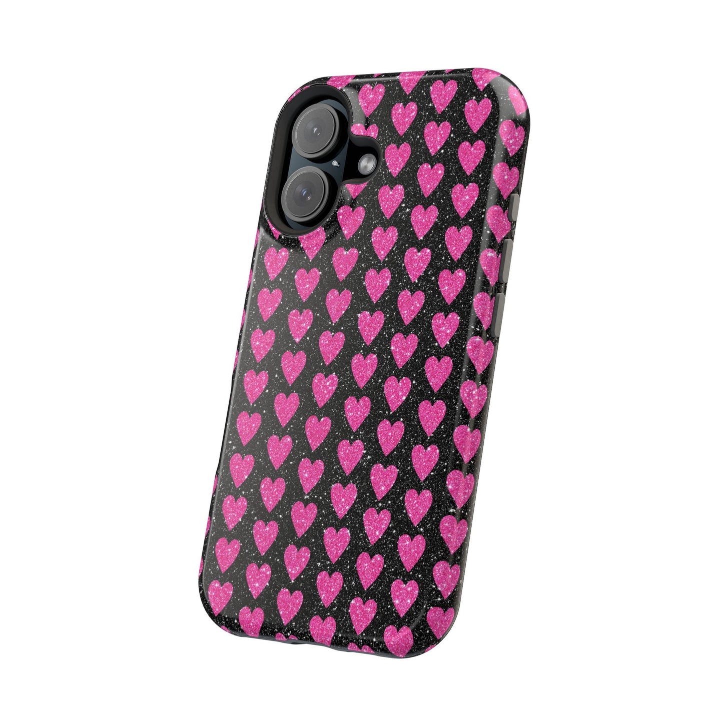 Glitter Pink Hearts MagSafe Case - BOGO Cases