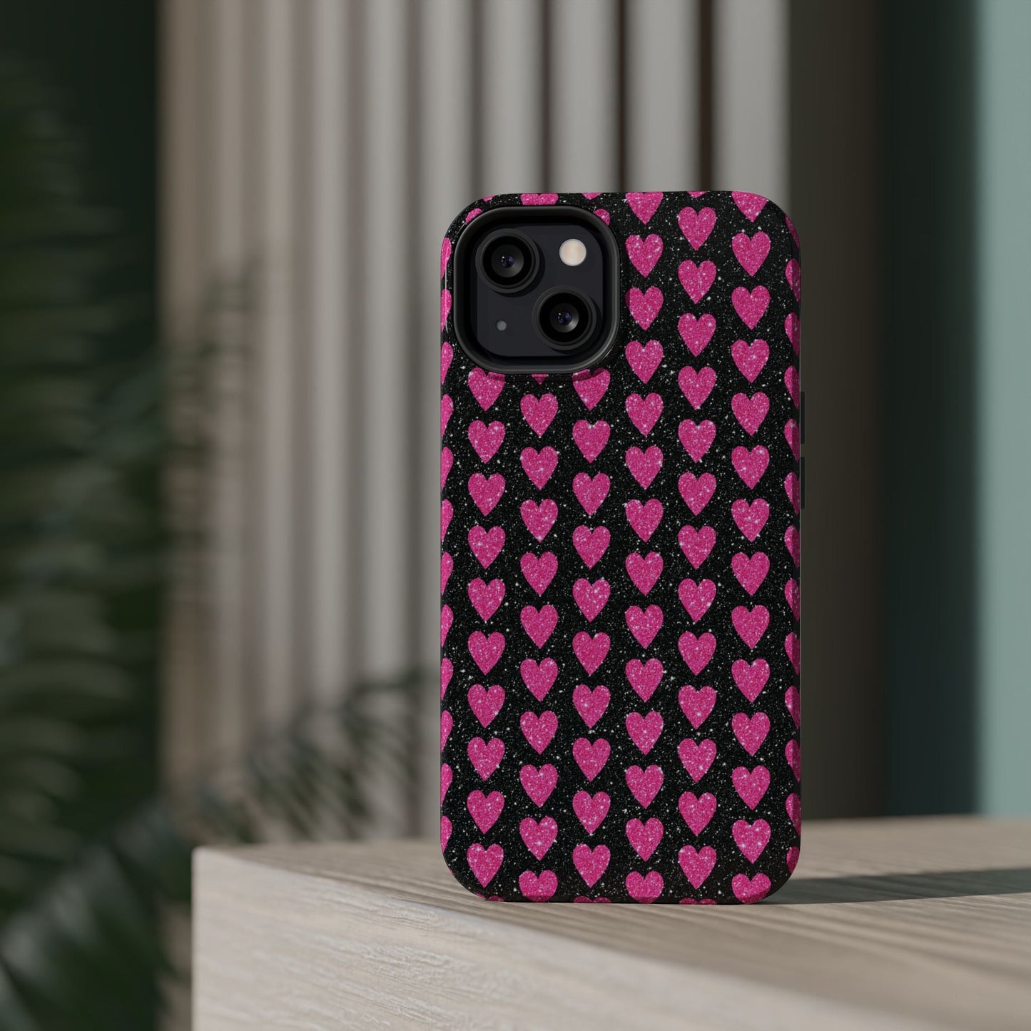 Glitter Pink Hearts MagSafe Case - BOGO Cases