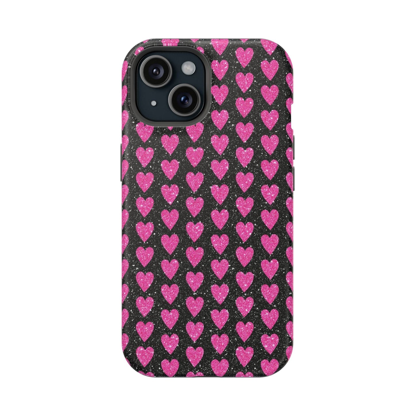 Glitter Pink Hearts MagSafe Case - BOGO Cases