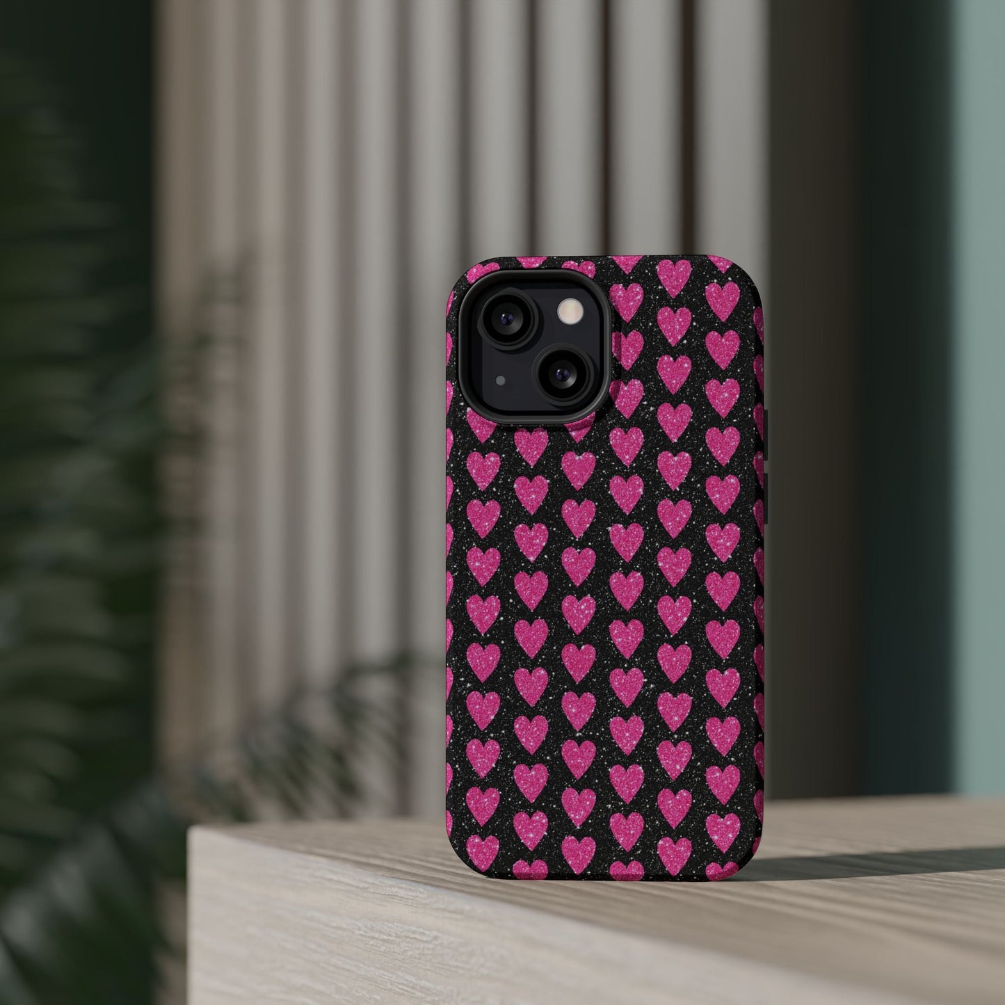 Glitter Pink Hearts MagSafe Case - BOGO Cases